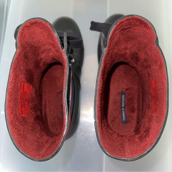 Tommy Hilfiger Ankle High Lace Up Rain Boots Size 9 - Picture 11 of 14